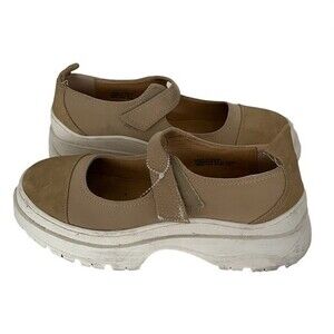 URBAN OUTFITTERS Sesame Shirlee Mary Jane Platform Sneaker US 8 M Beige White